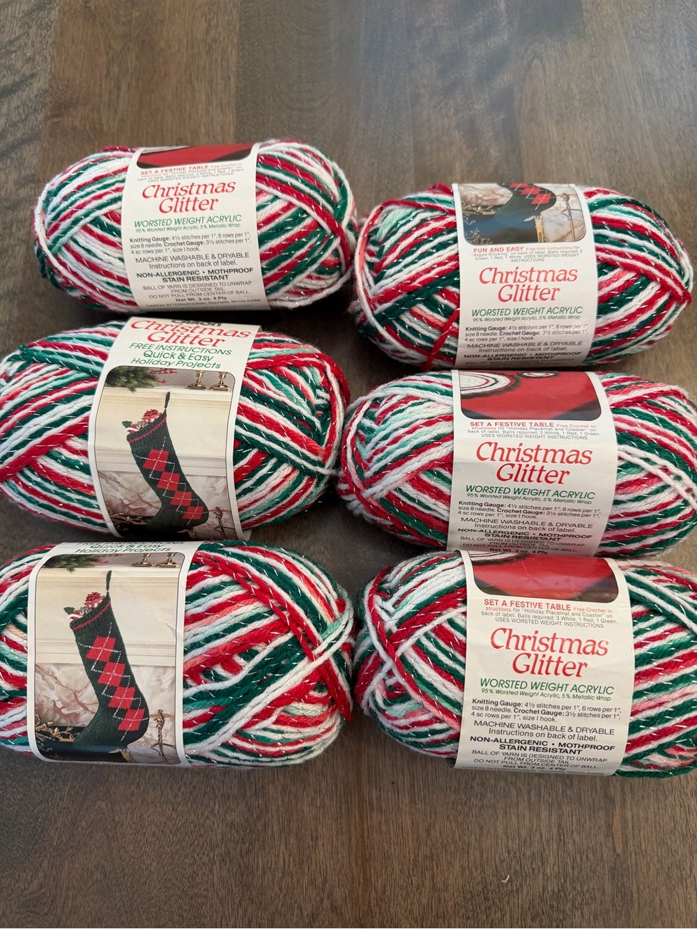 Christmas Glitter Yarn Bundle NEE